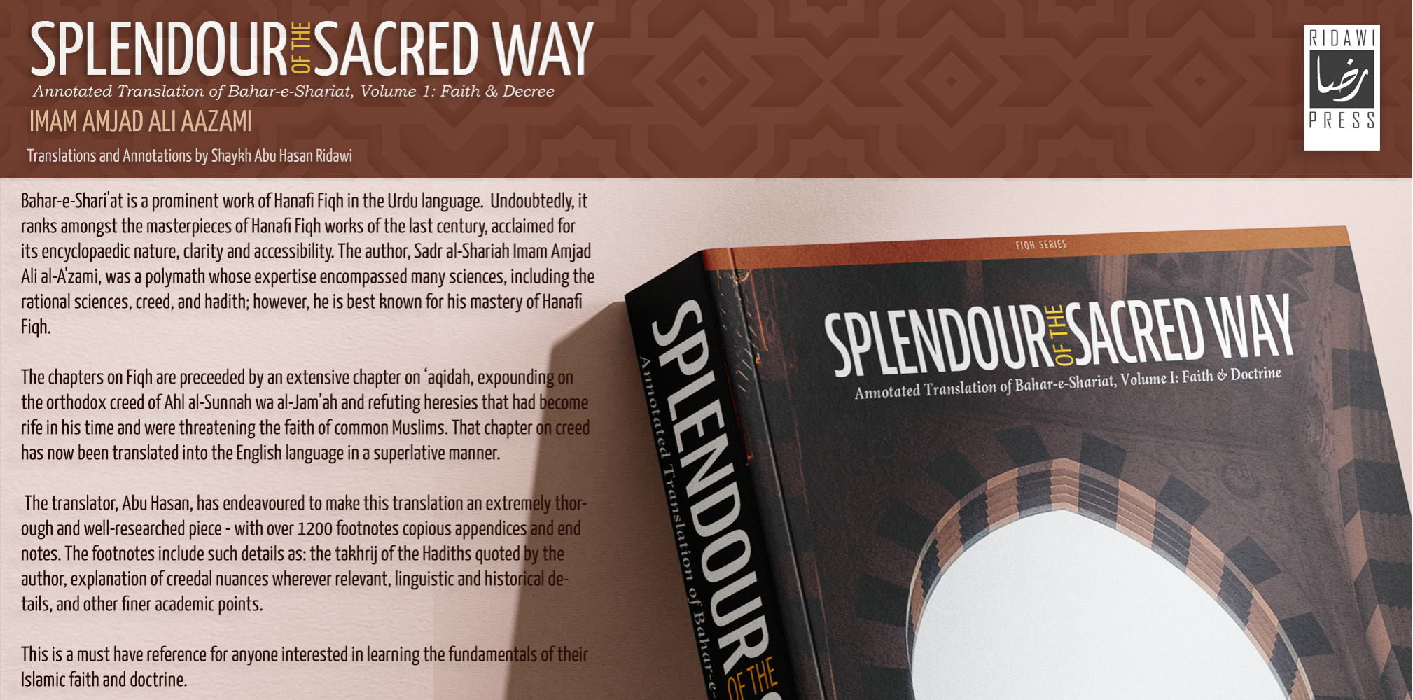 Book Release : Splendour of the Sacred Way
